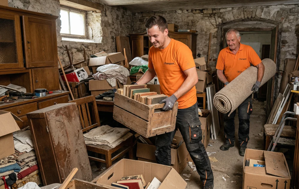 Professionelles Team bei der Entrümpelung in Matzendorf-Hölles 2751