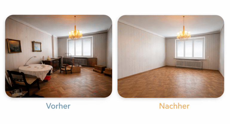 Entrümpelung mit fixer Preiszusage – Kunde bestätigt faire Kosten und saubere Durchführung