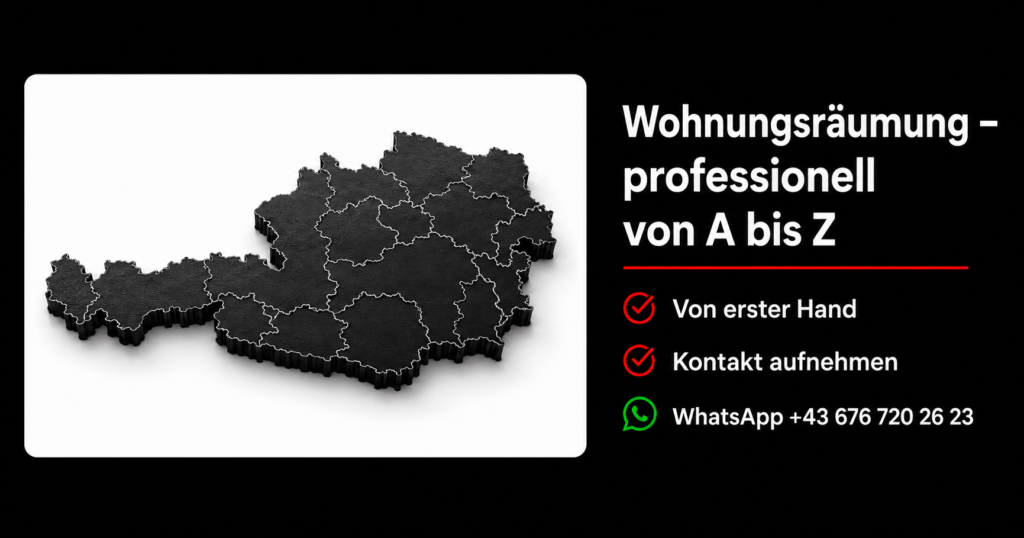 Wohnungsräumung – professionell von A bis Z