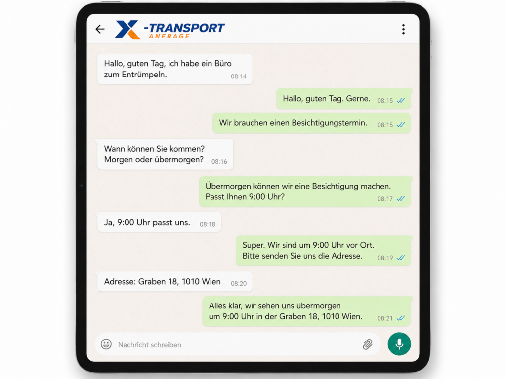 Praxisentrümpelung Wien kurzfristig – schnell & besenrein