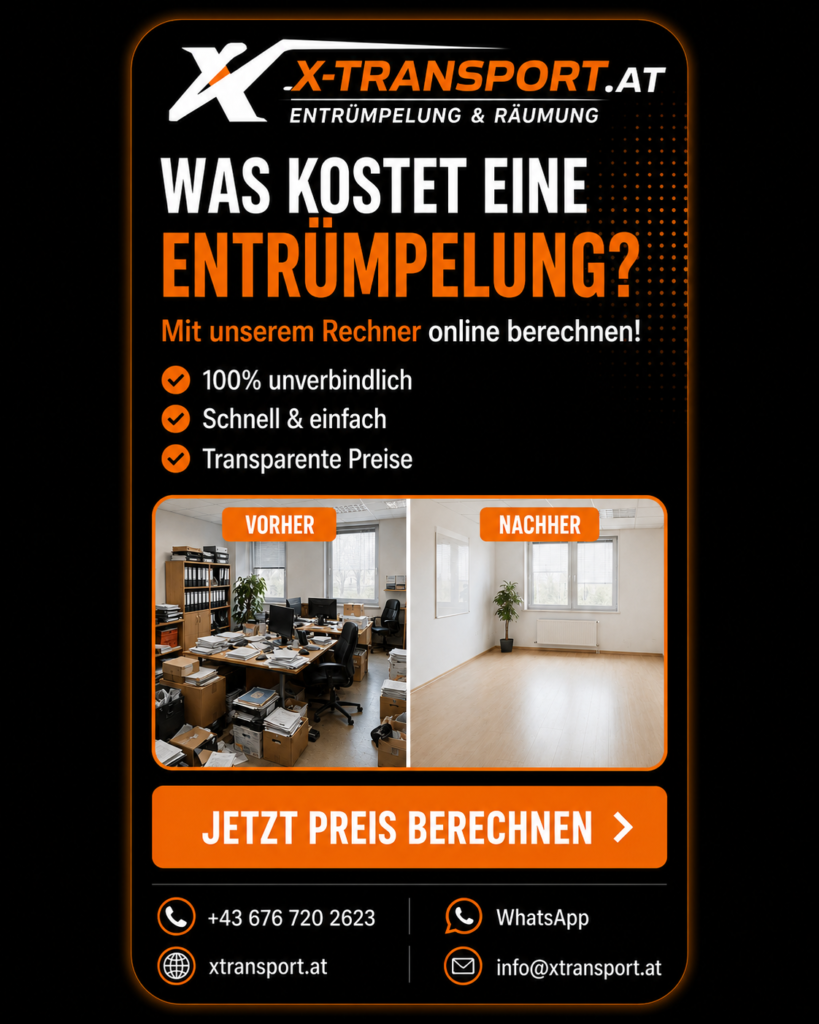Professionelle Entrümpelung und Räumung Linz 4020 durch XTransport