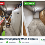 Kellerentrümpelung Wien zum Fixpreis – Vorher-Nachher nach professioneller Räumung durch XTransport